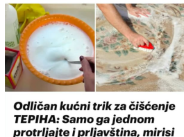 0dličan kućni trik za čišćenje TEPIHA: Samo ga 1 protrljajte i prljavština I mrlje će nestati!