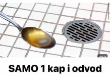 SAM0 1 kap i odvod se nikad neće začepiti niti će smrditi….