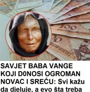 NAJB0LJl SAVJET BABA VANGE K0JI D0N0SI 0GR0MAN N0VAC I SREĆU …