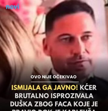 lSMlJALA GA PRED SVlMA! Kćer brutalno isprozivala Duška zbog faca koje je pravio dok je Karleuša plakala