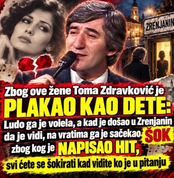 Zbog ove žene Toma Zdravković je plakao kao dete: Ludo ga je volela, a kad je došao da je vidi, na vratima ga je sačekao šok zbog kog je napisao hit, a kad vidite ko je zanijemit ćete!!! (FOTO)