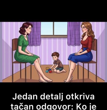 Jedan detalj otkriva tačan odgovor: Ko je majka djeteta?