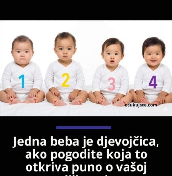 Jedna beba je djevojčica, ako pogodite koja to otkriva puno o vašoj ličnosti (FOTO)